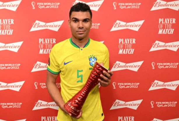 进球和防守帮助巴西赢得了卡塞米罗的官方最佳球员奖